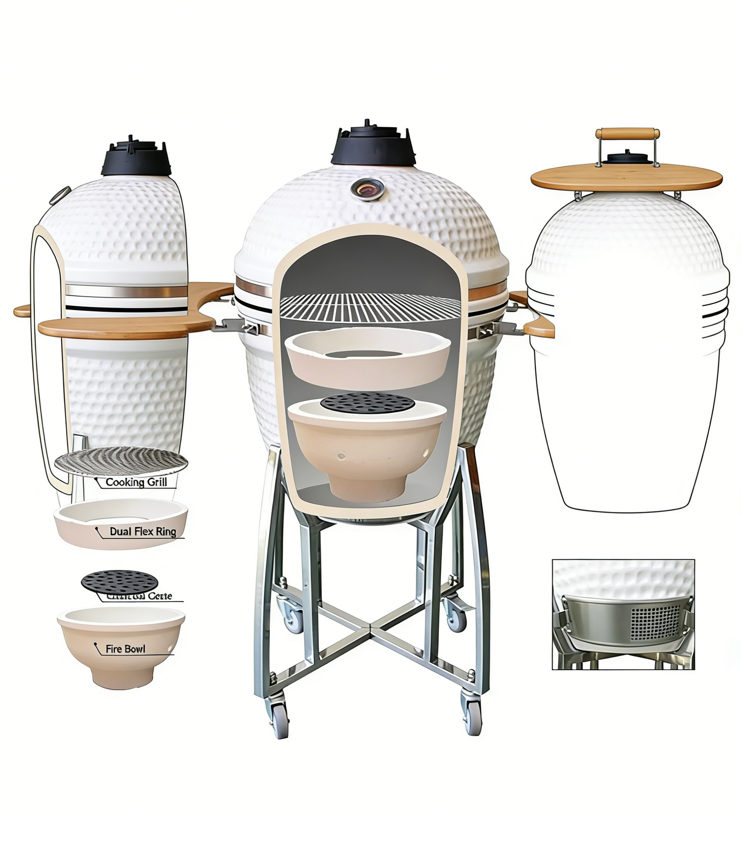 Premium Kamado Grill Model 18